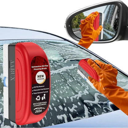Car Glass Oil Film Remover with Cleaning Brush