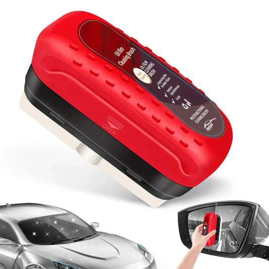 Car Glass Oil Film Remover with Cleaning Brush
